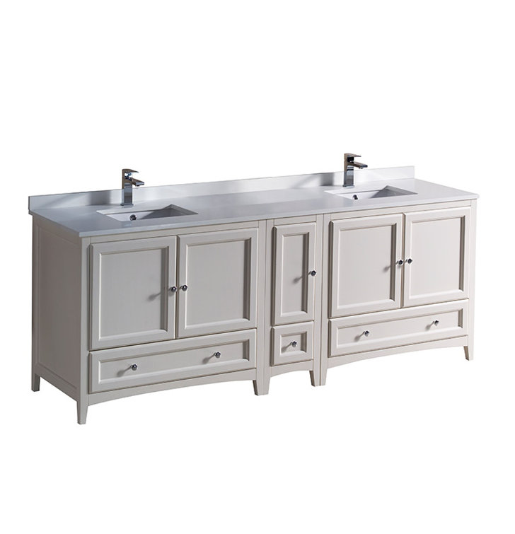 Fresca Oxford 84" Double Bathroom Vanity Set & Reviews Wayfair